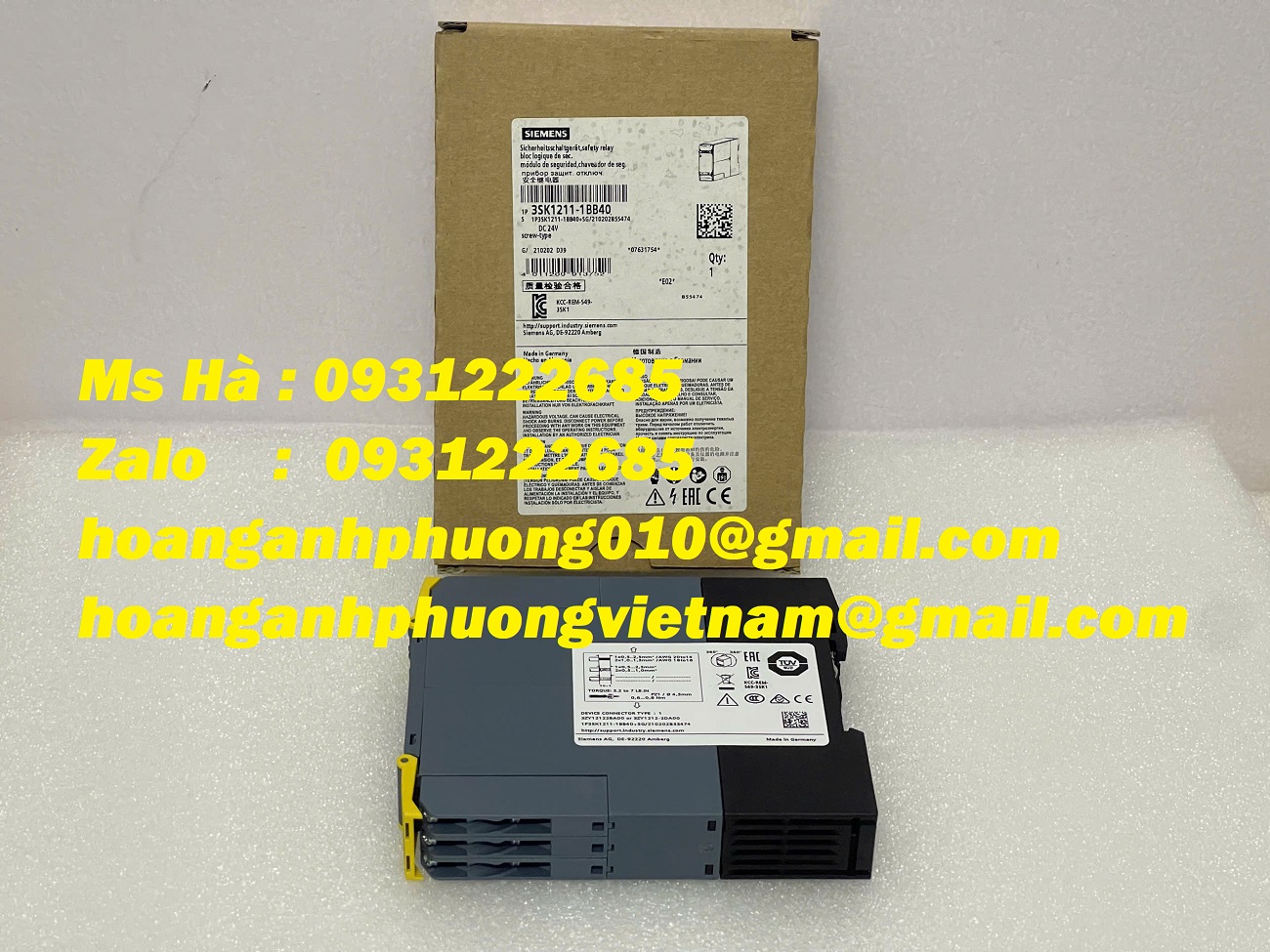 Nhận báo giá - Rờ le an toàn 3SK1211-1BB40 Siemens